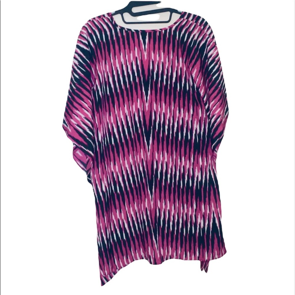 NWT Micheal Kors: S/M Purple Stripped Party Dress - Picture 3 of 3